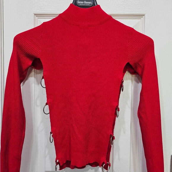 Women’s Balboa Red long sleeve Top Sz S - Picture 3 of 7